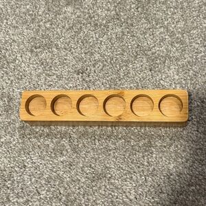 Sparoom Eco Friendly Bamboo Essential Oils Holder Natural Esthetic 6 Slots